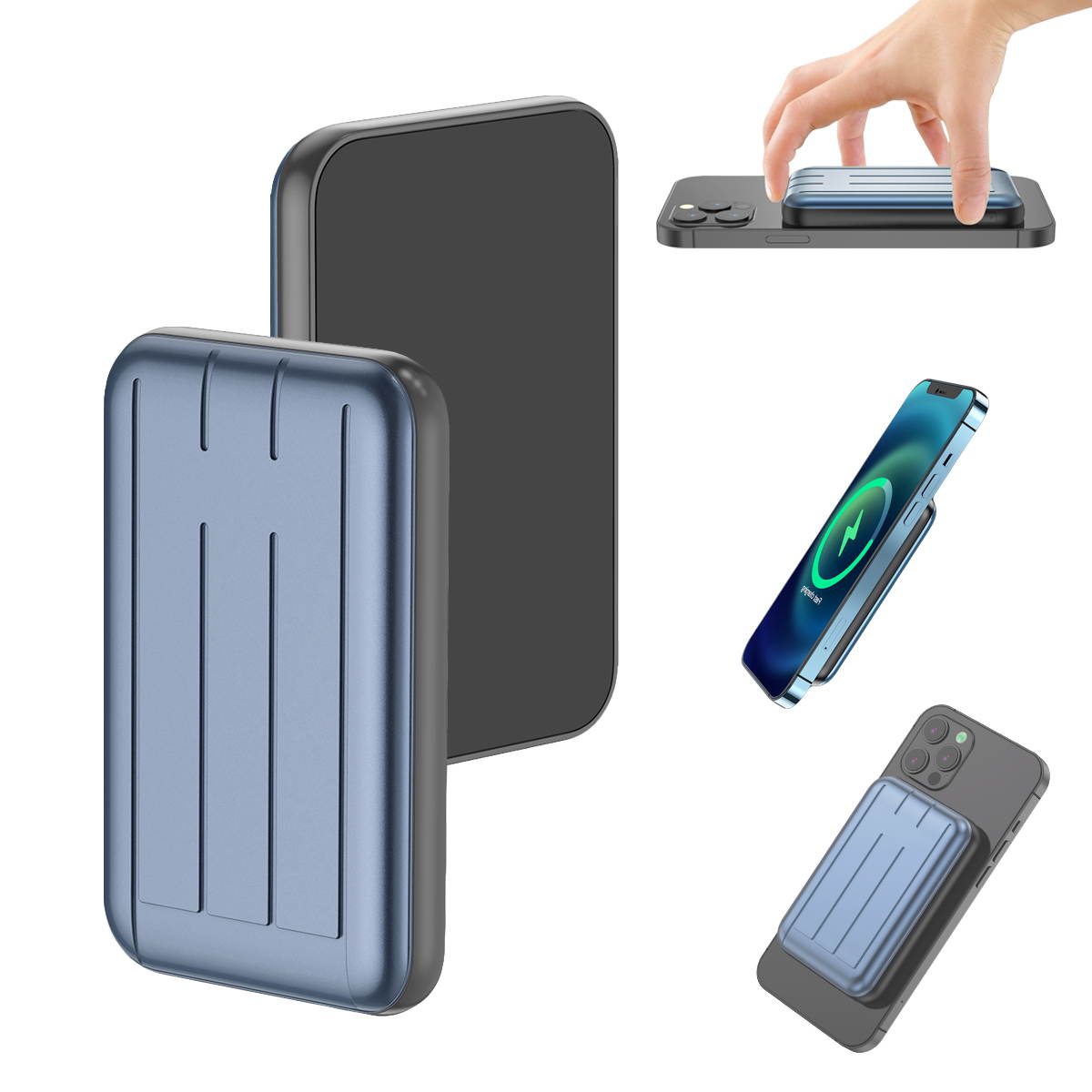 Mag-safe wireless power bank Magnetic Typc usb C 15W PD fast charging 5000mah battery for iphone 12 / 12 mini / 12 pro / 12 pro max