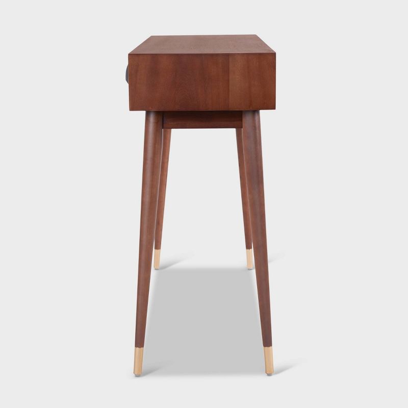 Sutton Mid-Century Modern Console Table Walnut Brown - Adore Decor
