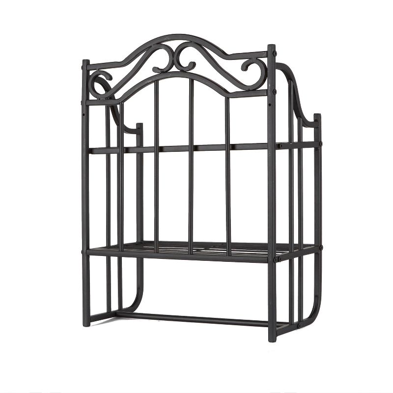 Collins Metal Bathroom Wall Shelf Oil Rubbed Bronze - Silverwood