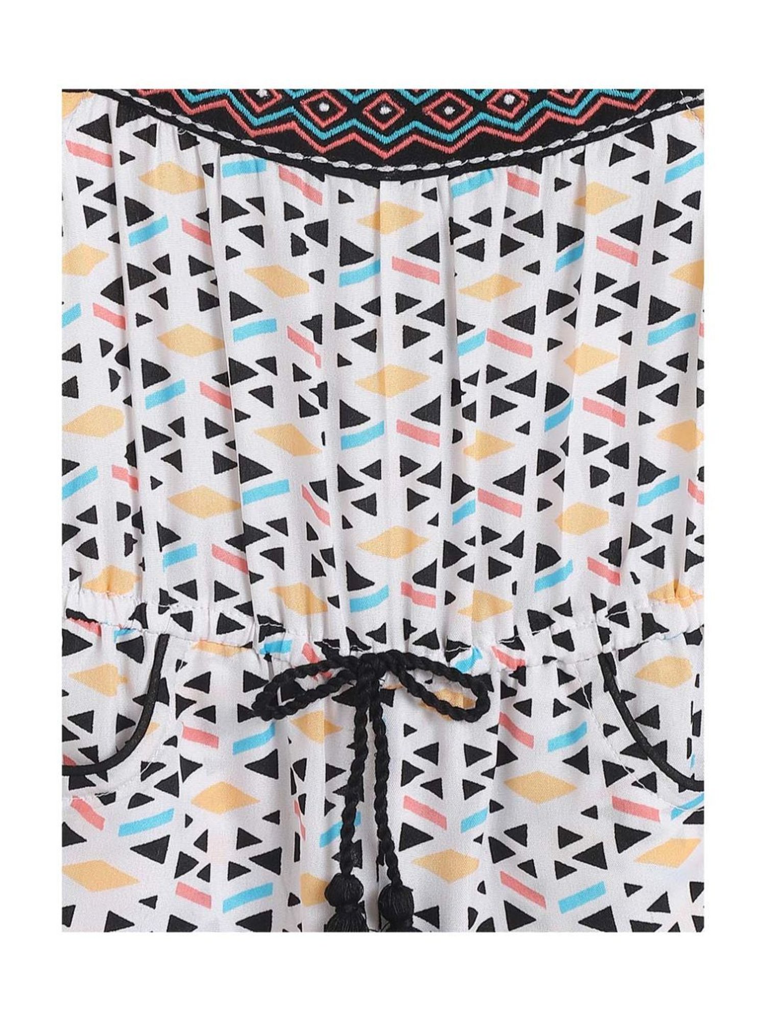 Budding Bees Kids Blue Ombre Jumpsuit with Attached Bow