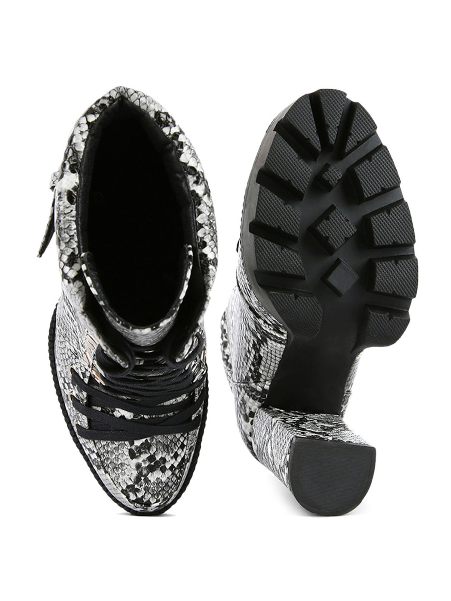 London Rag Women's Black Derby Boots