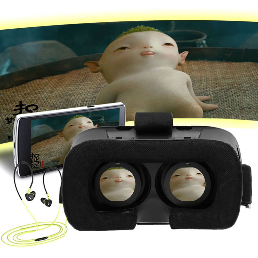 Andoer Virtual Reality Glasses 3D VR Box Glasses Headset Universal for Android iOS Windows Smart Phones with 4.7 to 6.0 Inches