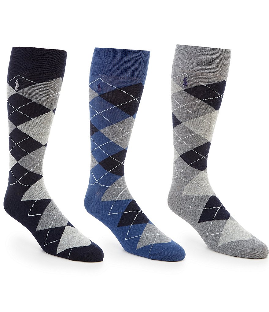 Roundtree & Yorke Extended Size 3-Pack Socks