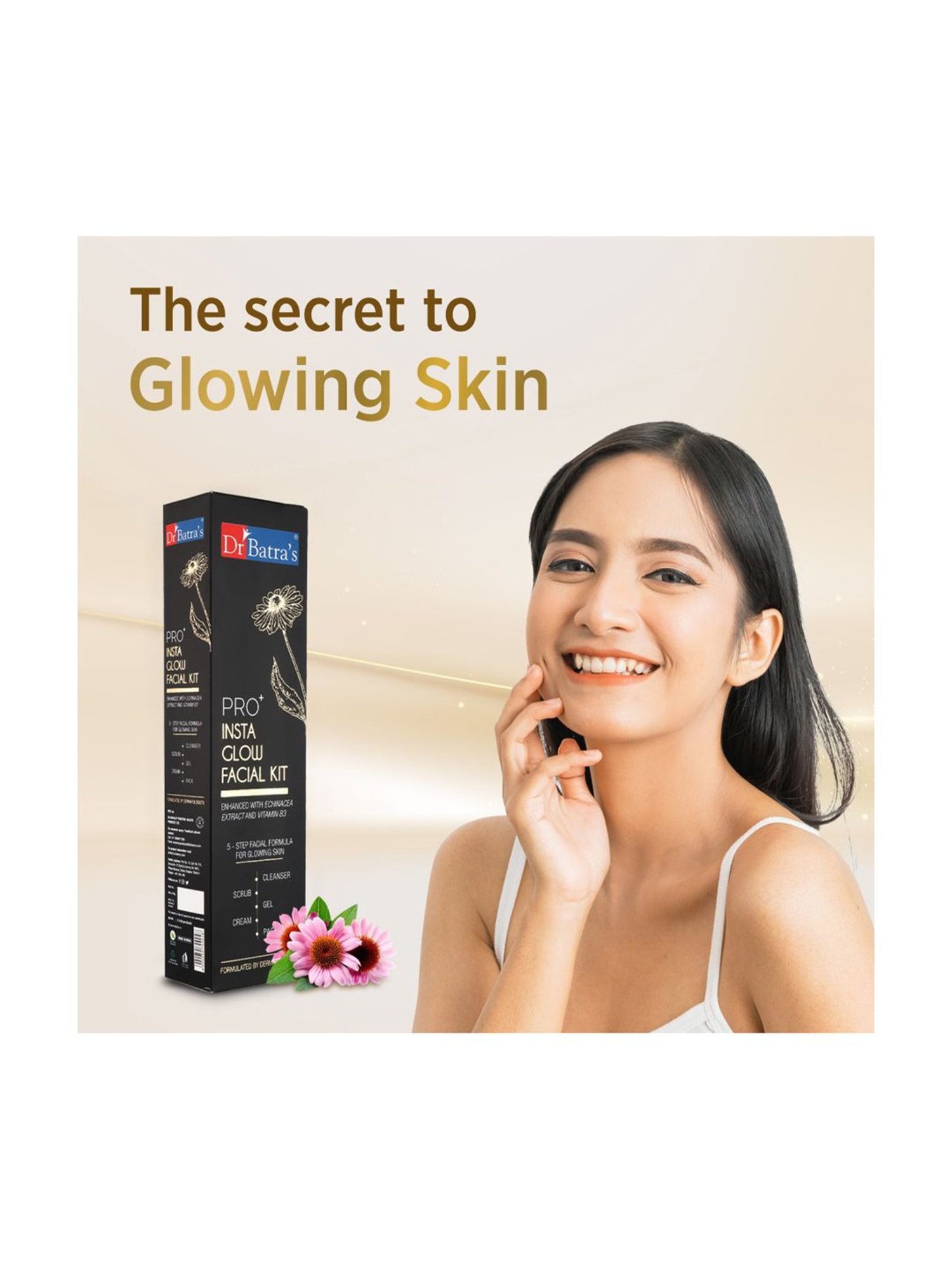Dr Batra's PRO+ Insta Glow Facial Kit (Pack Of 2) - 250 gm