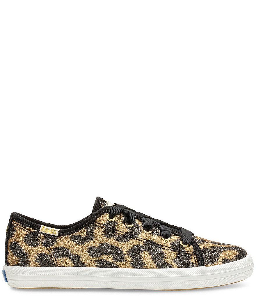 Keds Keds x kate spade new york Girls' Leopard Print Glitter Kickstart Sneakers (Youth)