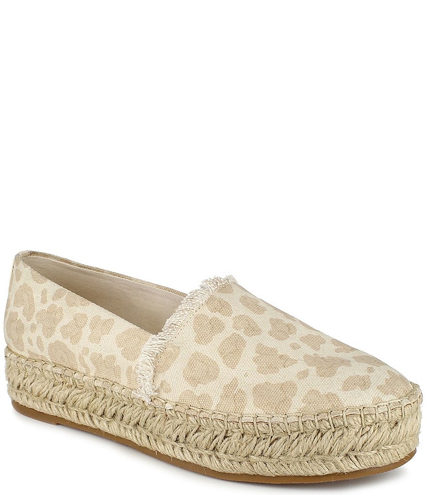 Splendid Lilly Cheetah Print Flatform Espadrille Slip-Ons