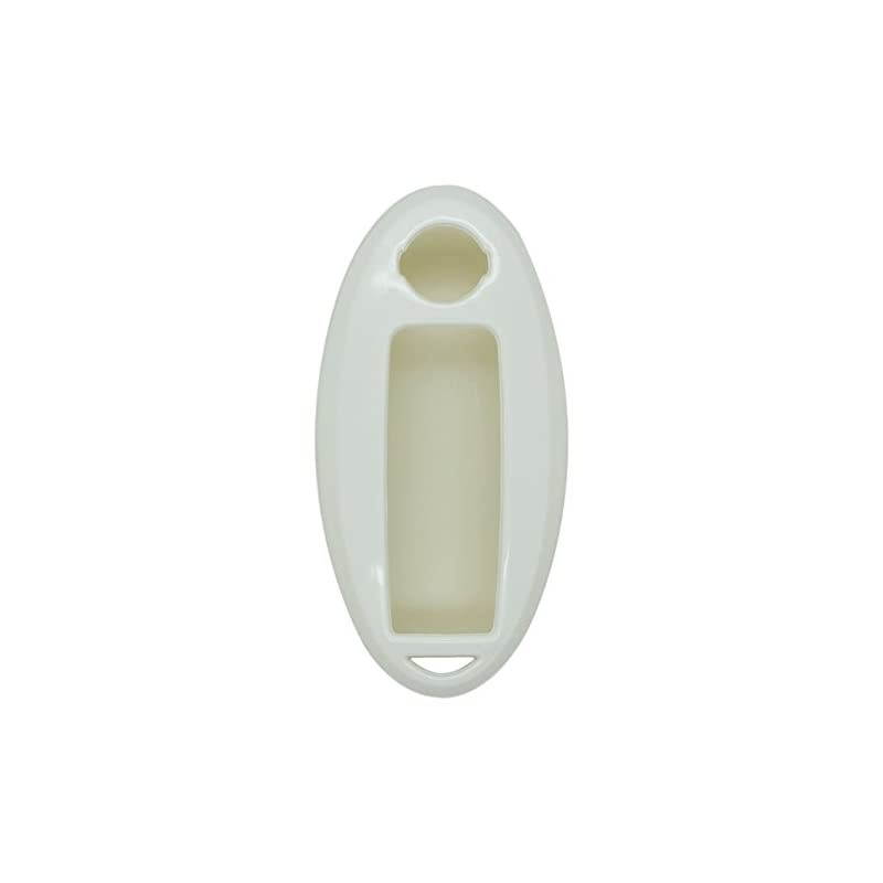 Paint PVC Color Shell Cover Hard Case Holder Compatible with NISSAN Smart Remote Key Fob SV0500 White