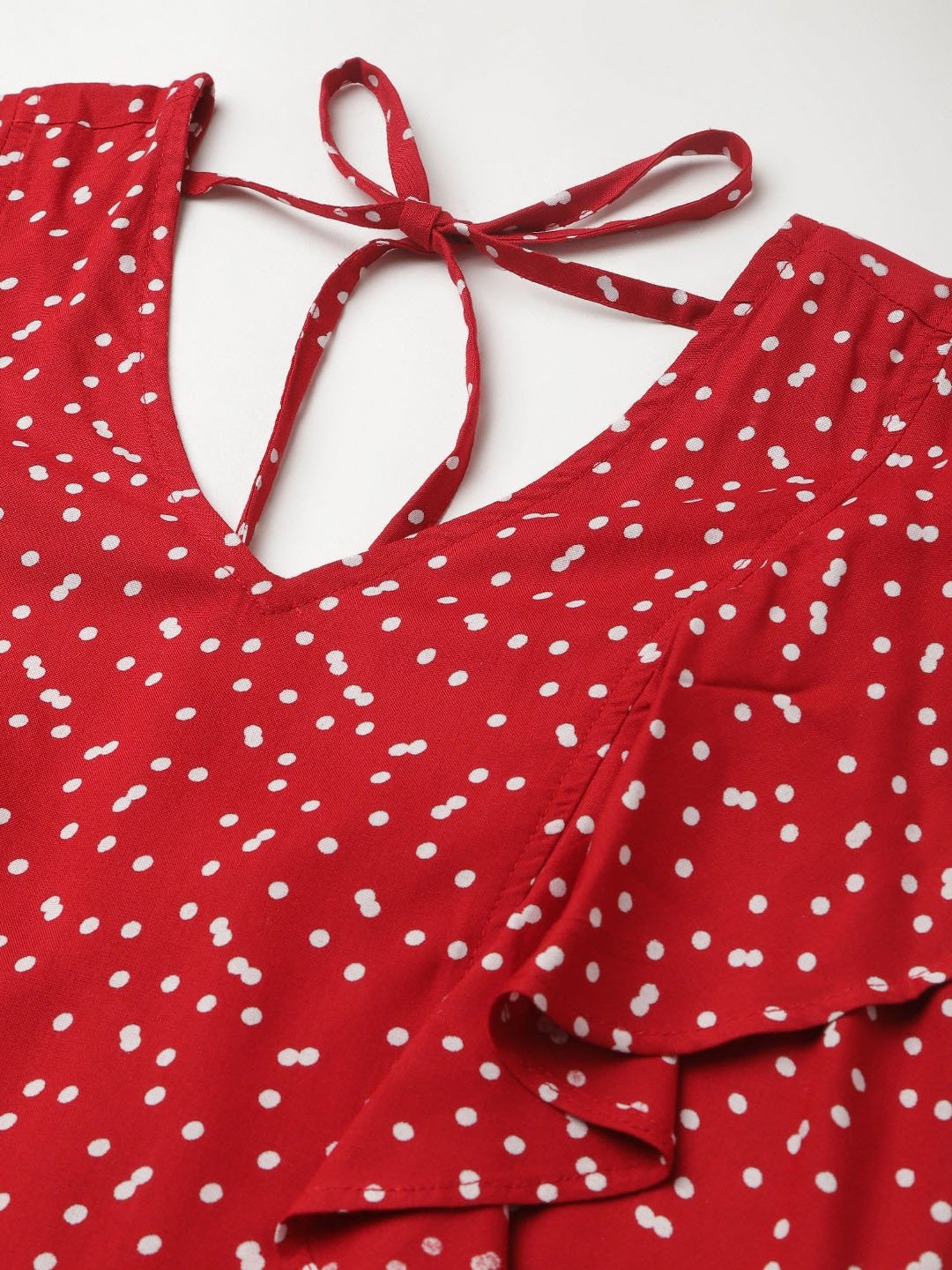 BRINNS Red Printed Midi Dress