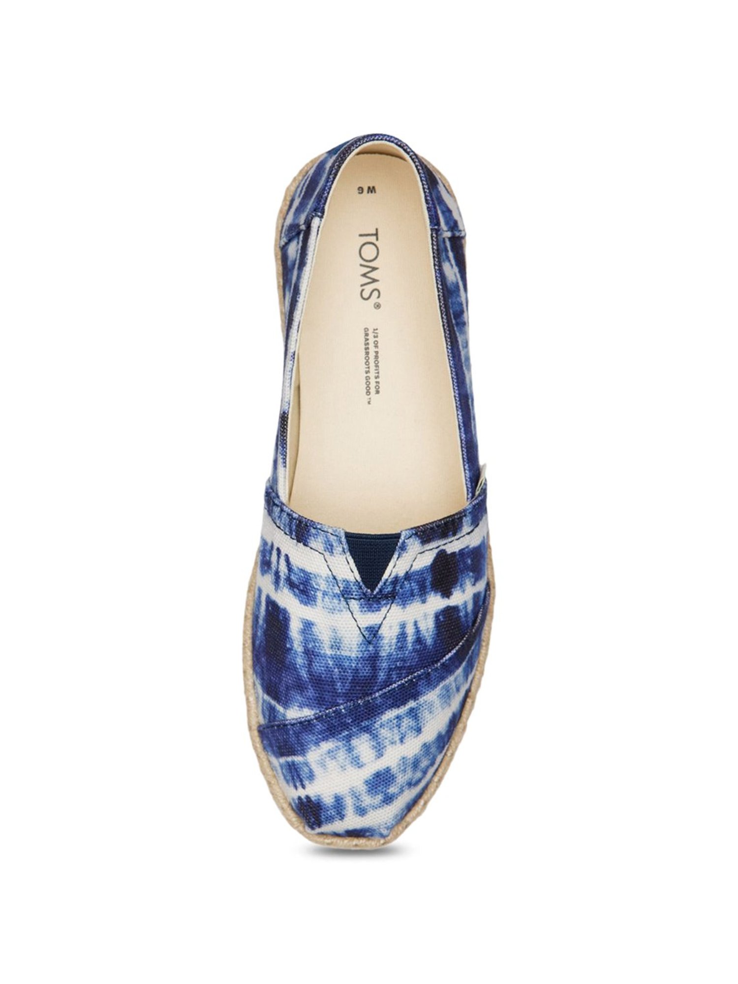 TOMS Women's Alpargata Rope Blue Espadrille Shoes
