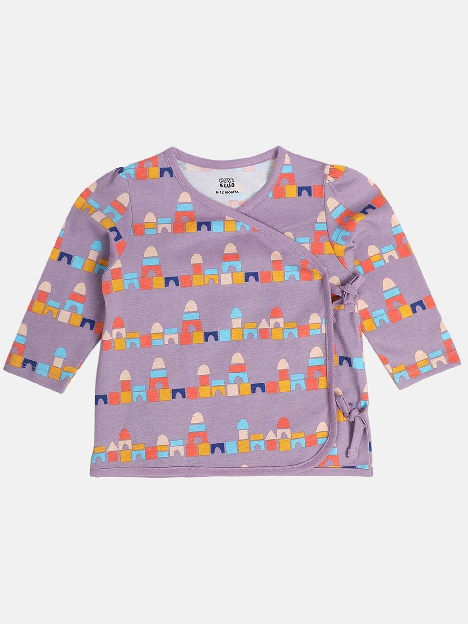 Ed-a-Mamma Baby Blue Printed Top