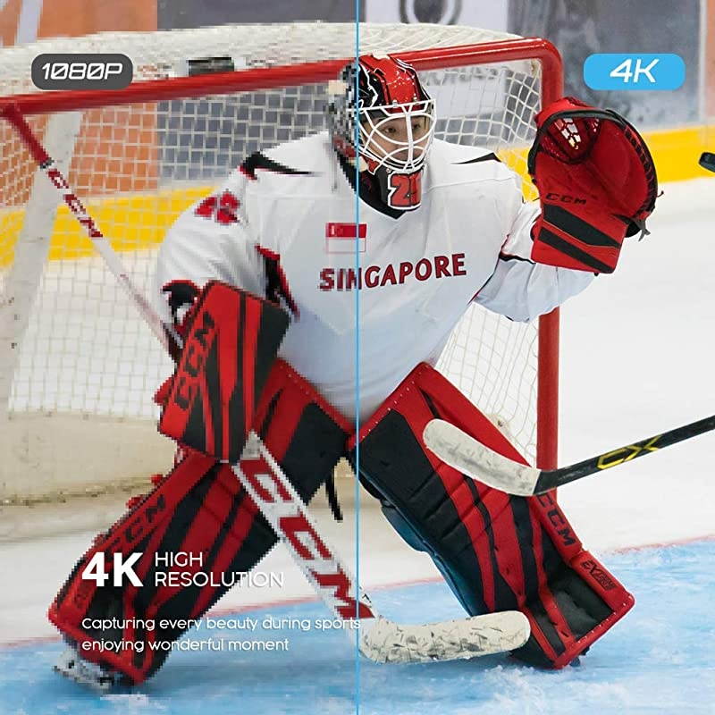 Sports Action Camera 4K 20MP WiFi Vlogging Camera Underwater 40M with Remote Control IP68 Waterproof Case