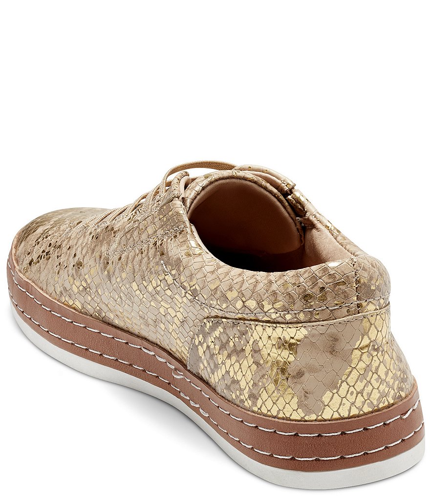 CC Corso Como Naimie Metallic Snake Print Leather Sneakers