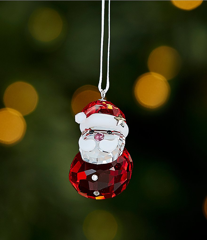 Swarovski Crystal Rocking Santa Clause Ornament