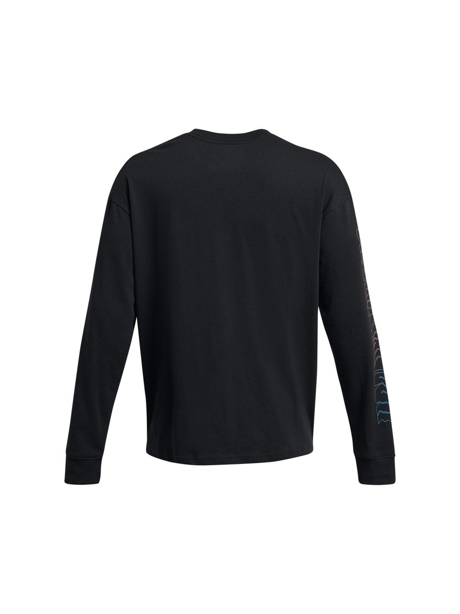 Under Armour Black Cotton Slim Fit Printed T-Shirt