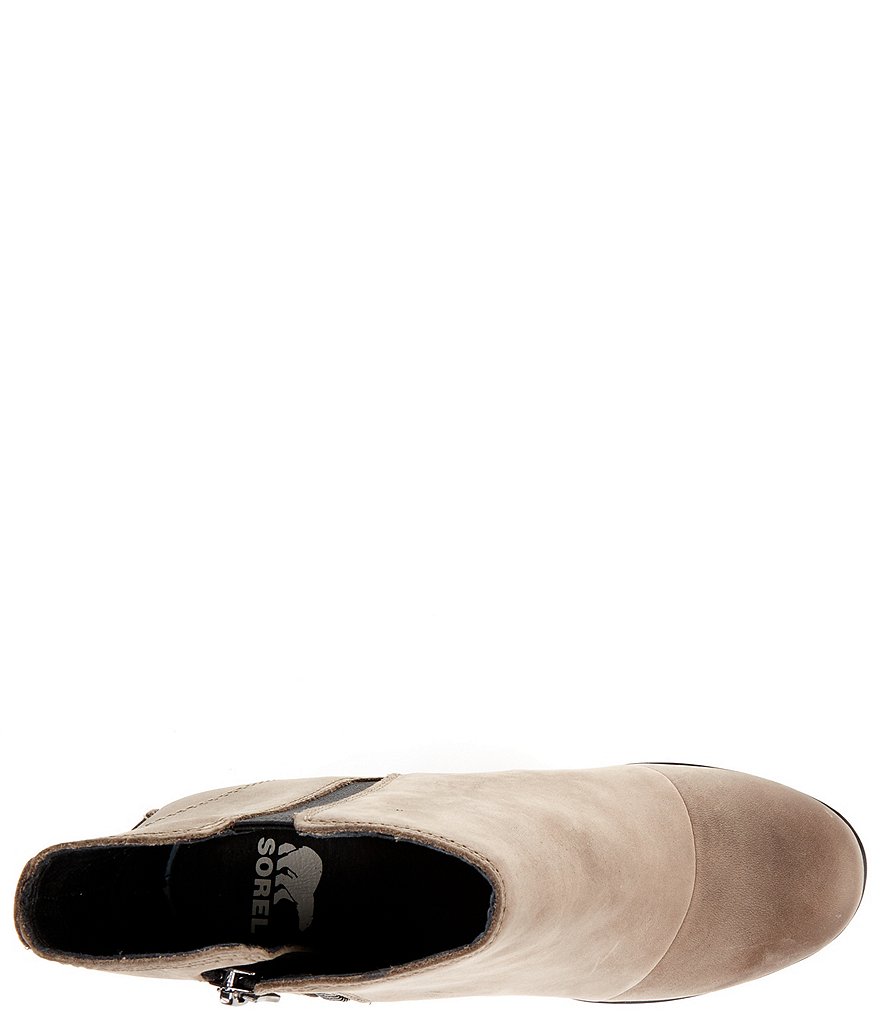 Sorel Joan Uptown Zip Waterproof Leather Wedge Booties