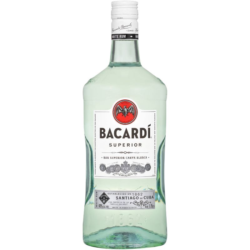 Bacardi Superior Light Puerto Rican Rum - 1.75L Bottle