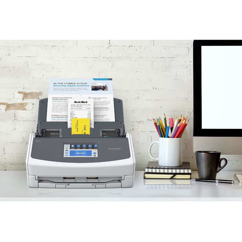 Fujitsu ScanSnap iX1600 Versatile Cloud Enabled Document Scanner for Mac and PC, White (PA03770-B615)