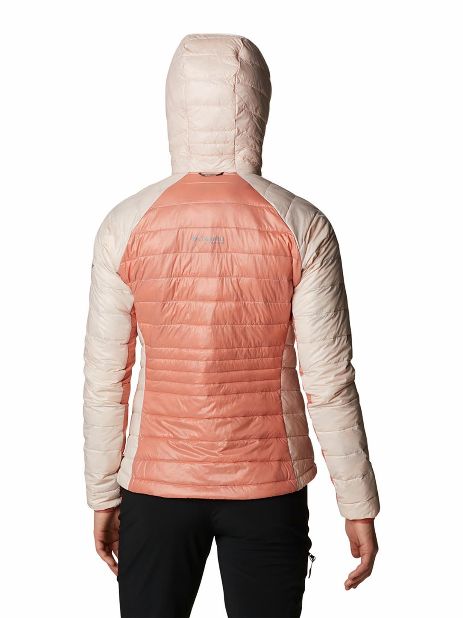 Columbia Beige & Pink Full Sleeve Platinum Peak Puffer Jacket
