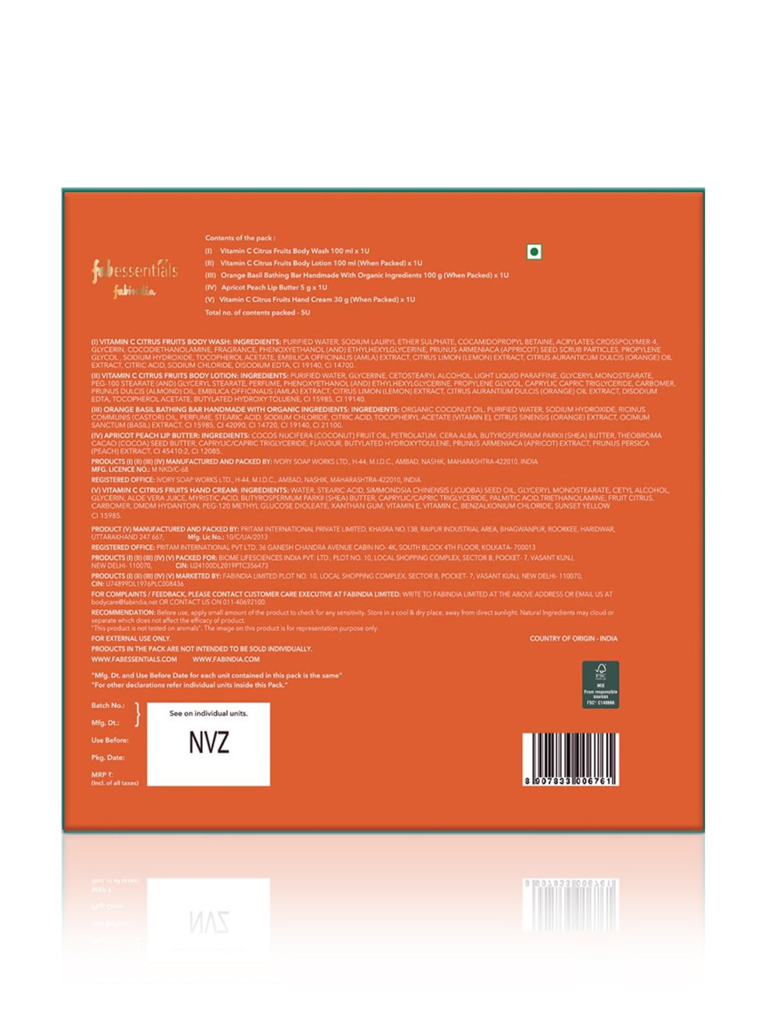 Fabessentials Sea Breeze Spa Retreat Body Care Gift Set