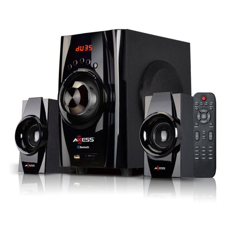 AXESS MSBT3901BK Mini Entertainment System with Bluetooth