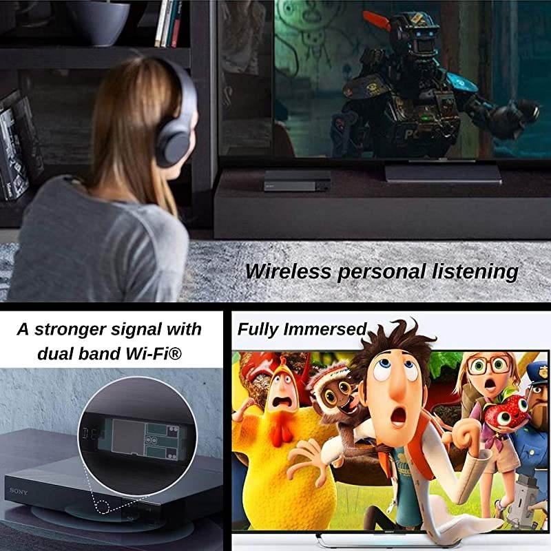 BDP-S3700 Blu-Ray Disc Player with Built-in Wi-Fi + Remote Control + High-Speed HDMI Cable W/Ethernet - Netflix, YouTube, , Pandora, , Playstation Now, Crackle