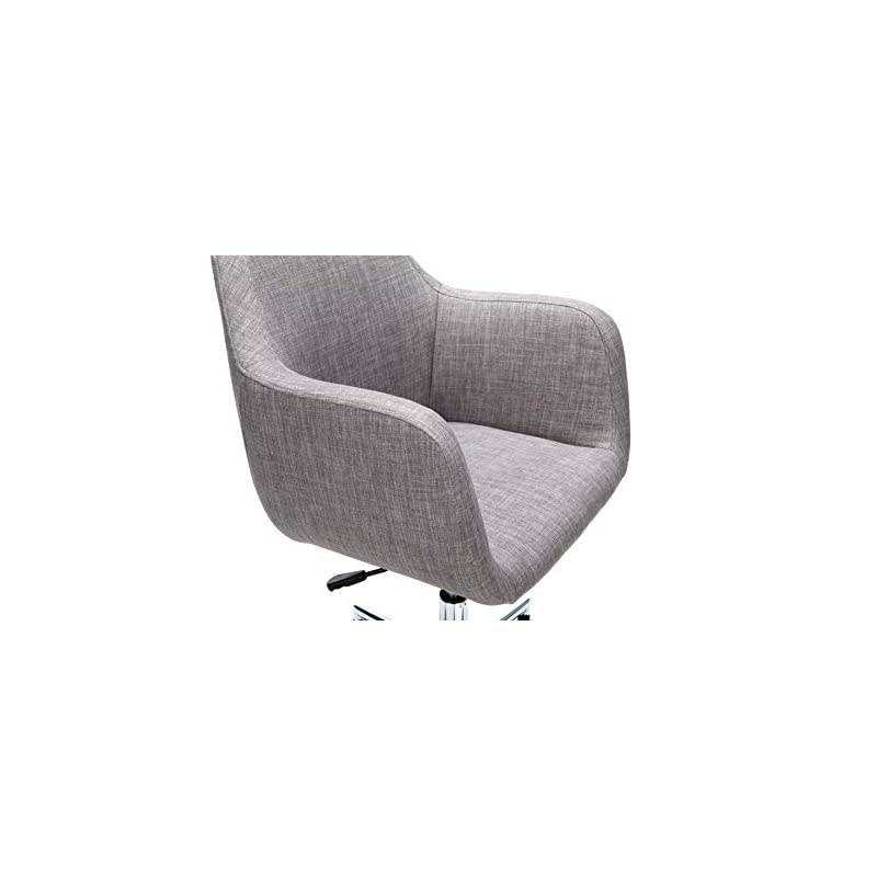 ESS Collection Upholstered Home Office Desk Chair, in Grey (ESS-2085-GRY)