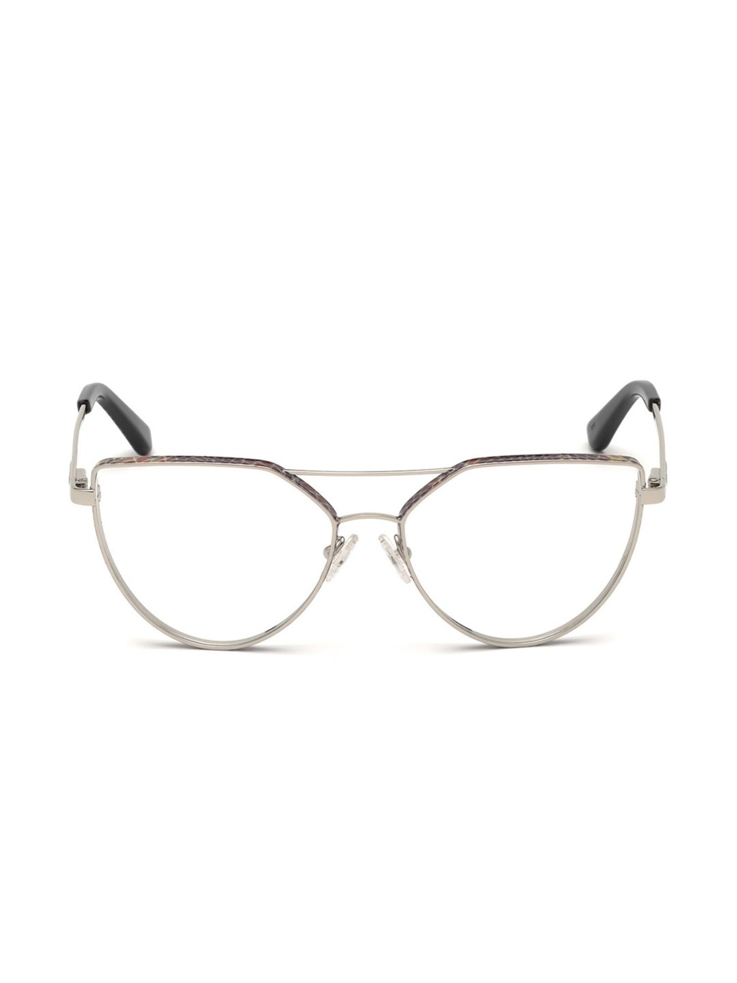 Guess Silver Beveled Eye Frames for Women