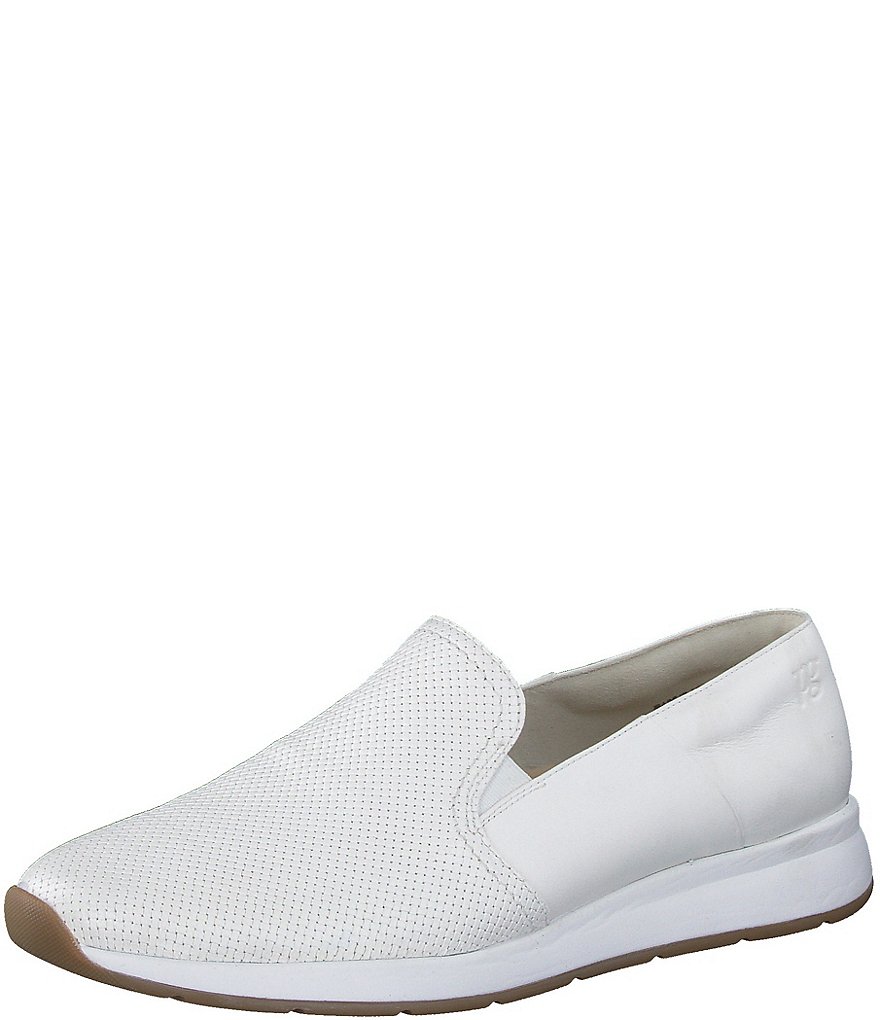 Paul Green Ivy Leather Woven Embossed Slip-On Loafers