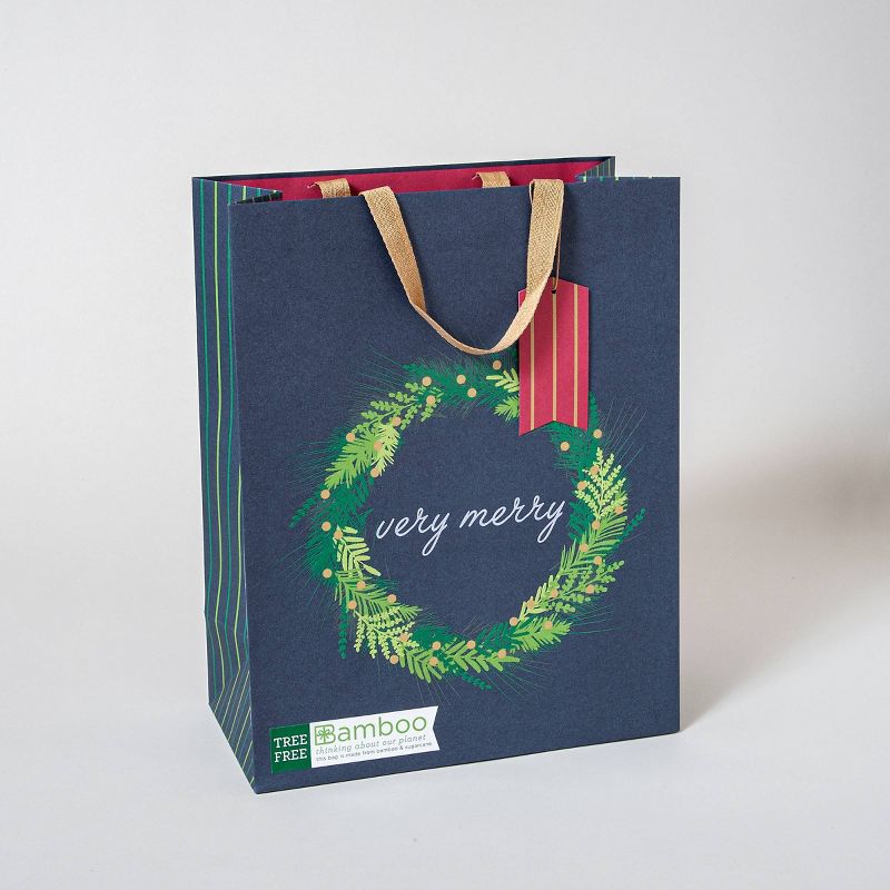 Bamboo Very Merry Gift Bag - IG Design Group