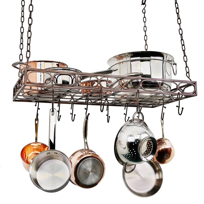 Range Kleen Pot Rack Bookshelf - Stainless Steel