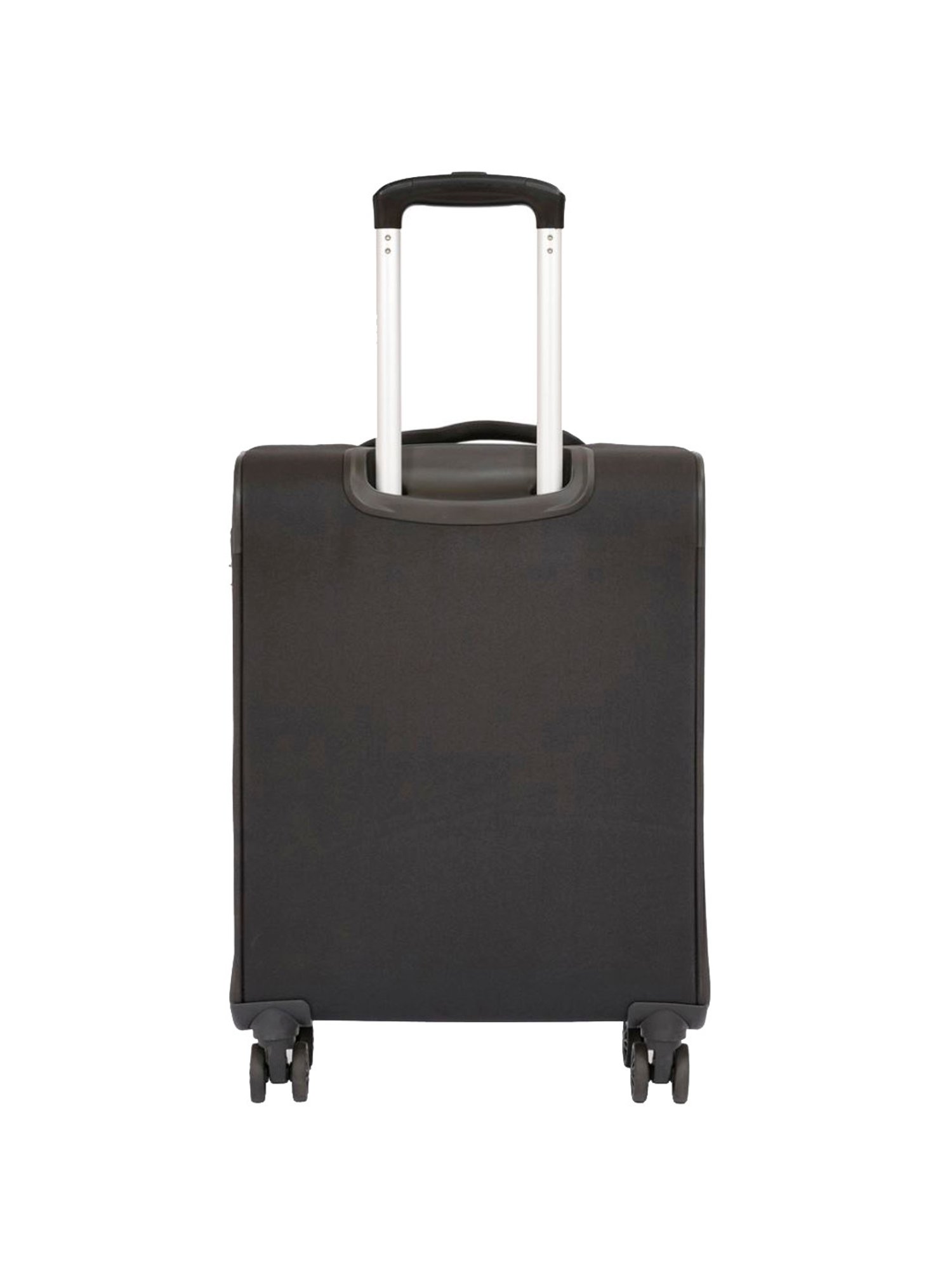United Colors of Benetton Archimedes Black & Grey Color Block Soft Cabin Trolley Bag -58 Cms