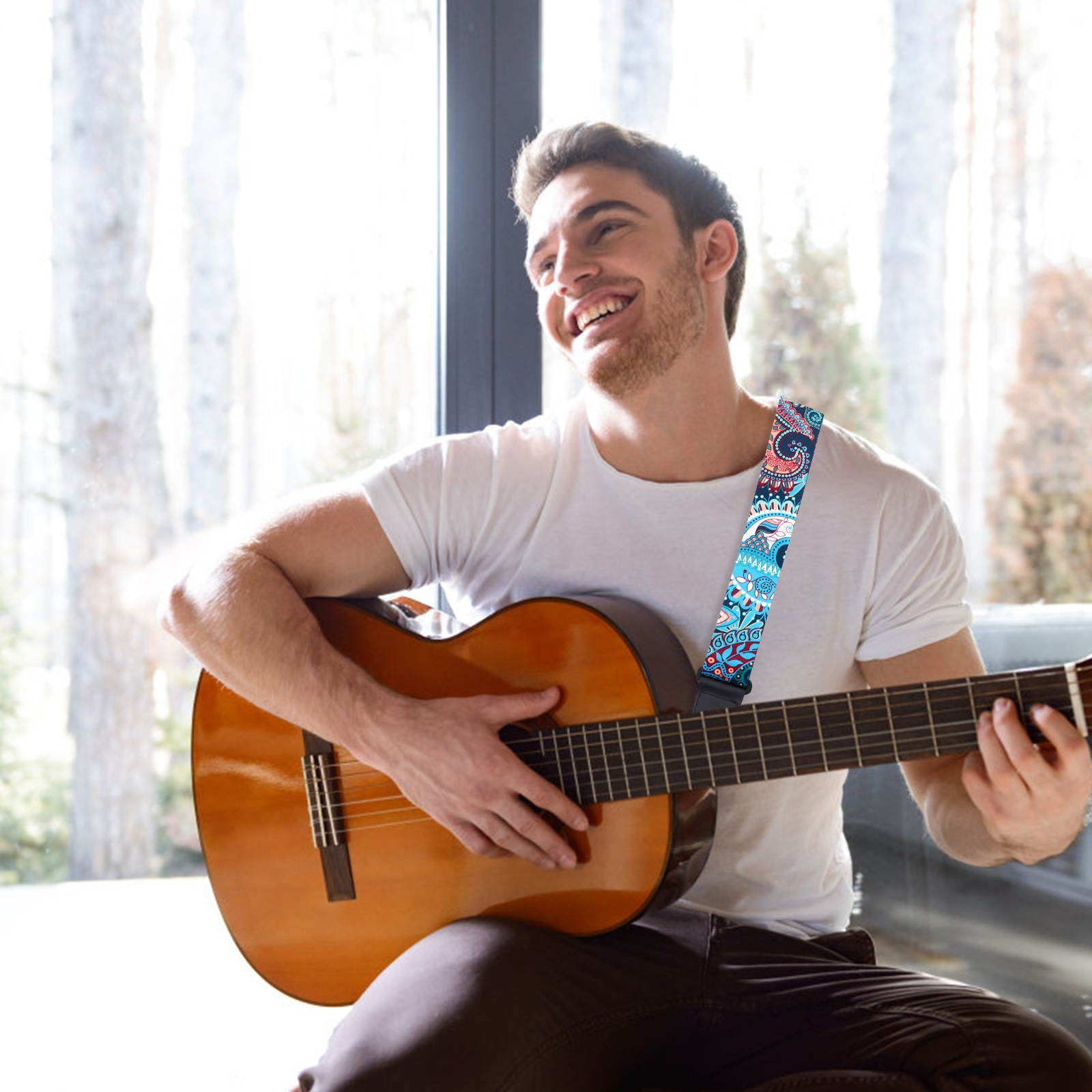 1PC Durable Replacement Ukulele Shoulder Belt Ukulele Shoulder Strap for Instrument Guitar