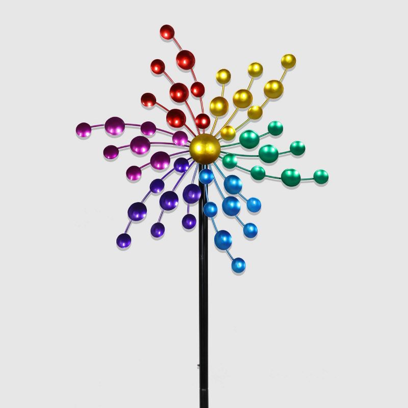 78" Resin Kinetic Garden Stake Kaleidoscope - Exhart
