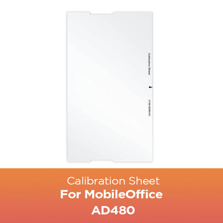 Plustek Calibration Control Sheet - for ePhoto Z300 Scanner only