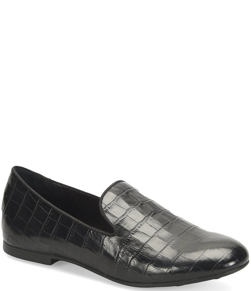 Born Belina Croco Embossed Slip-On Loafers