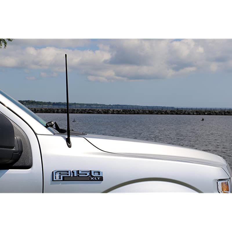 17 Inch AllTerrain Flexible Rubber Antenna is Compatible with Ford F250 Super Duty 19992016 Spring Steel Internal Core
