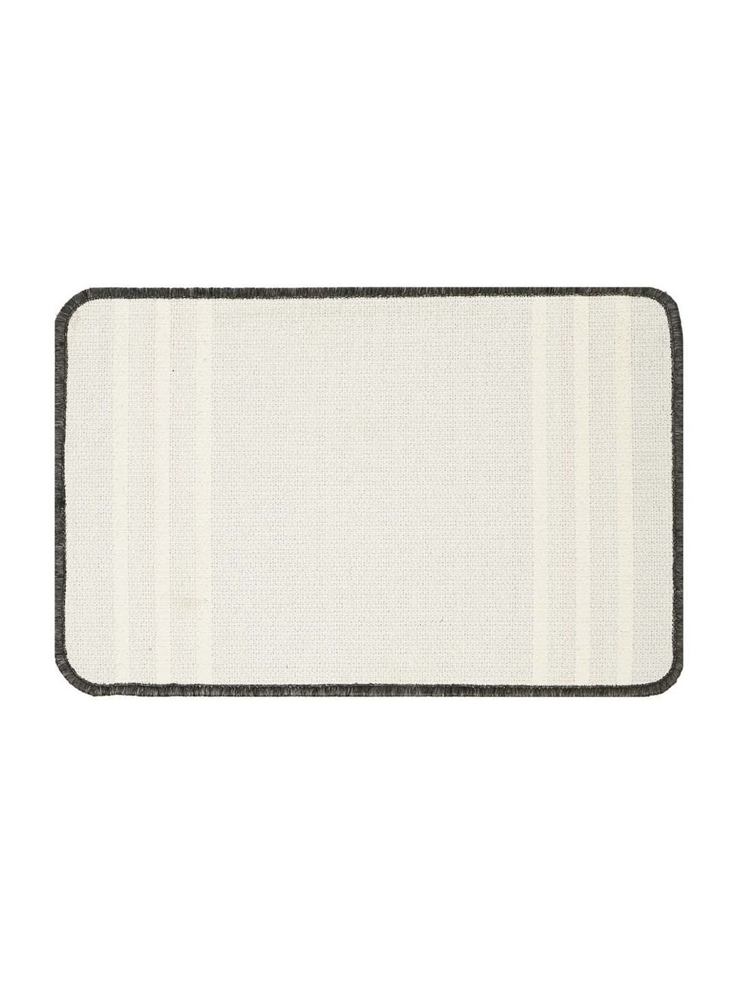 Saral Home Black Jute 1791 GSM Door Mat - Set of 1