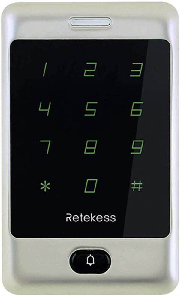Retekess T-AC800 Access Control Keypad Access Touch Keypad RFID Keypad Wiegand Keypad 8000 User 125KHz Access Control Exit Button