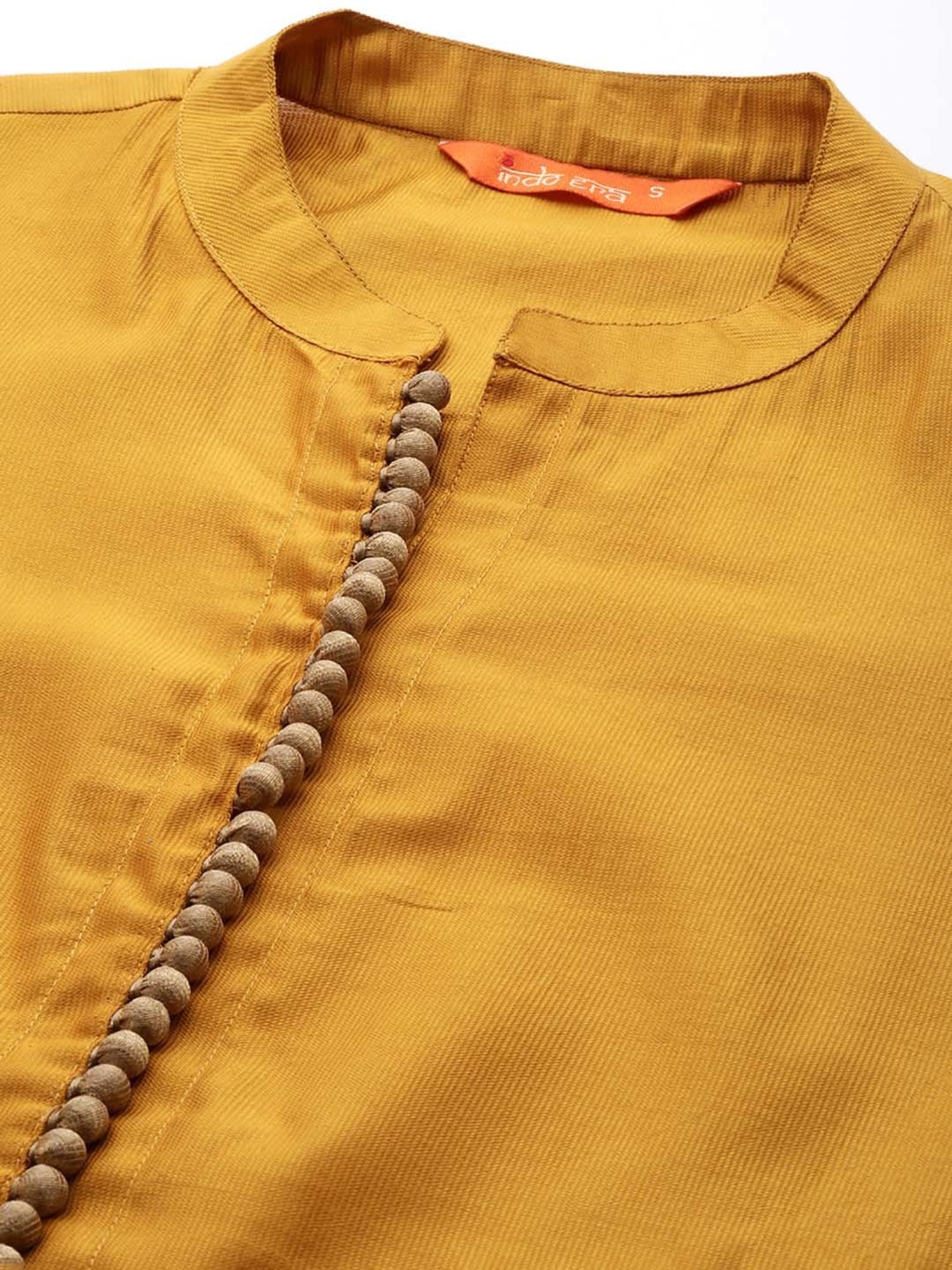 Indo Era Mustard Kurta Pant Set With Dupatta
