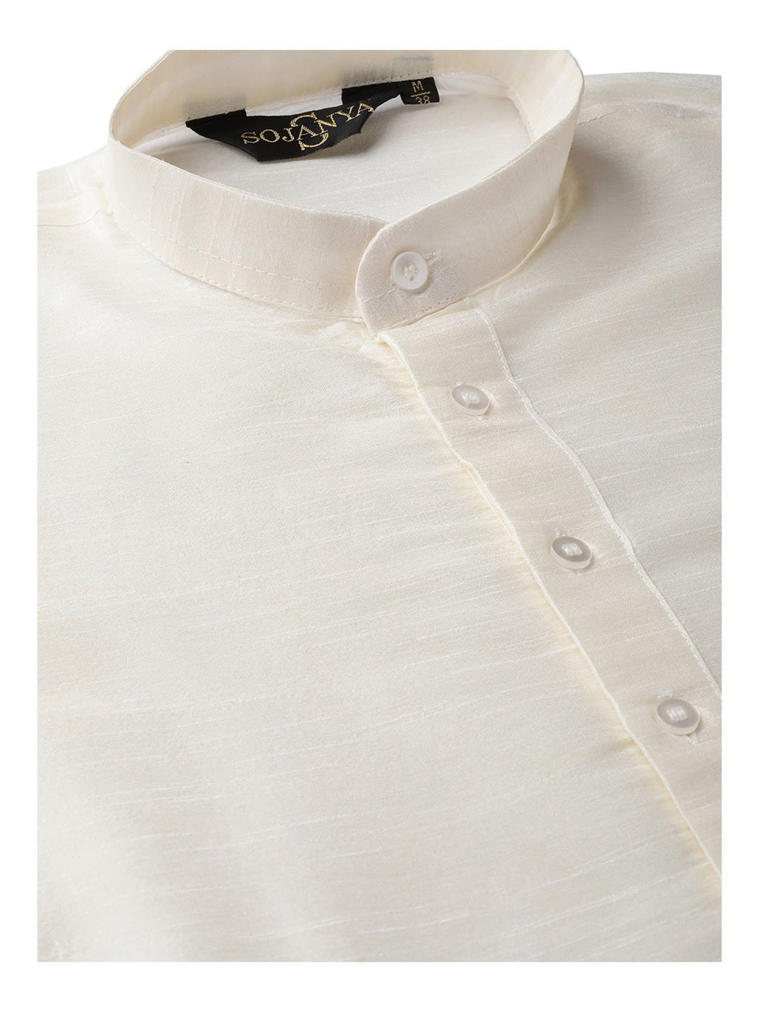 Sojanya Off White & Peach Floral Print Suit