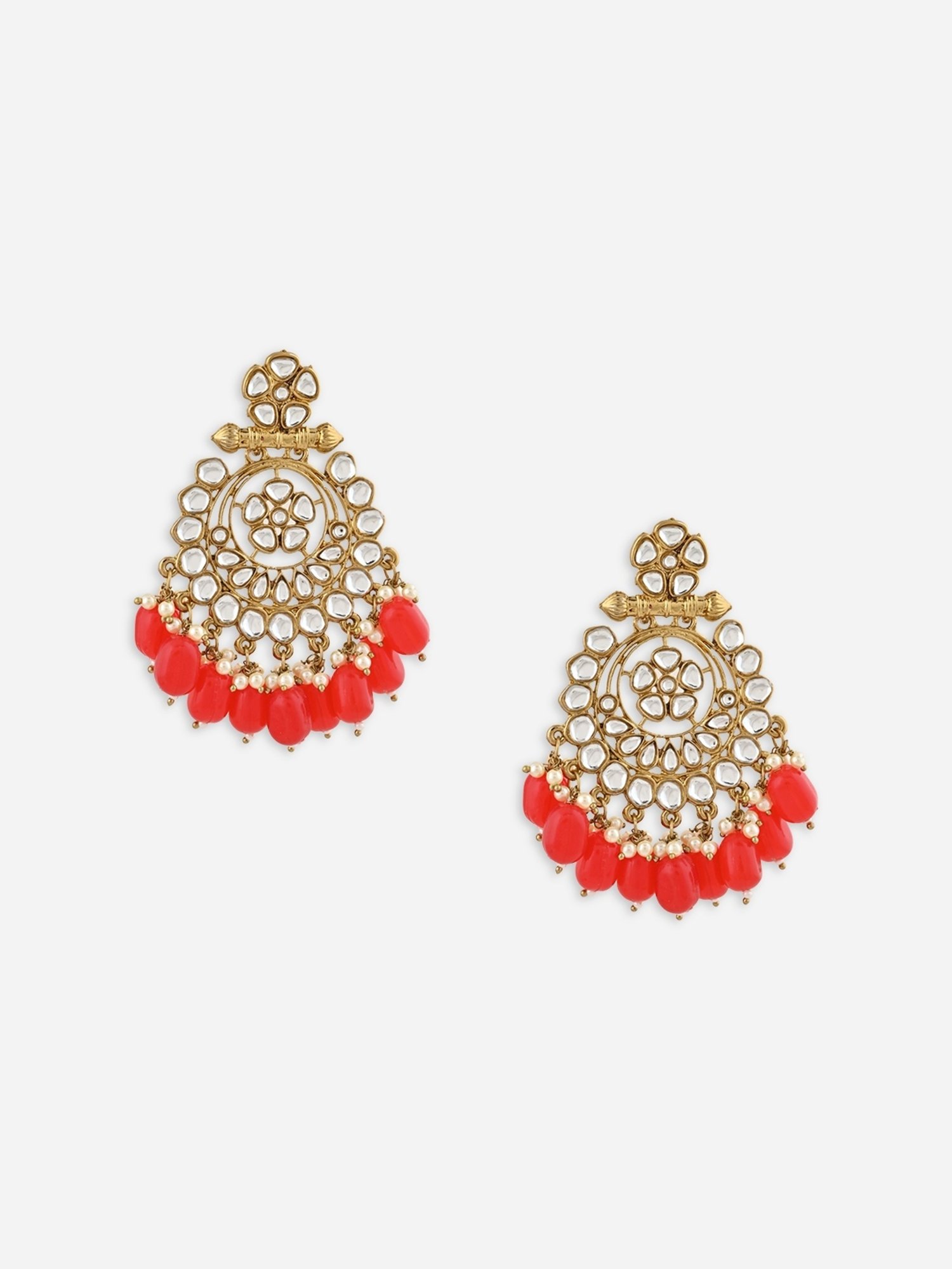 Fida Oxidised Silver Plated Bridal Chand Bali Earrings for Women