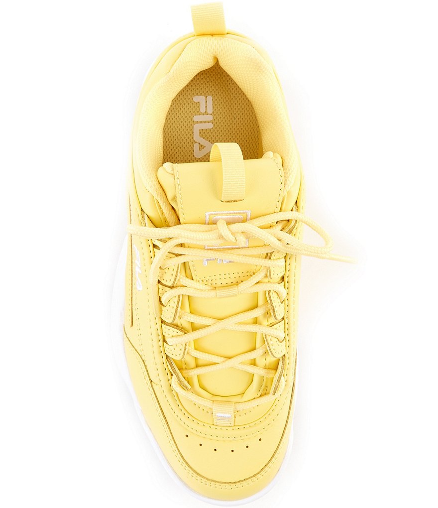 FILA Women's Disruptor II Premium Leather Chunky Lace-Up Sneakers