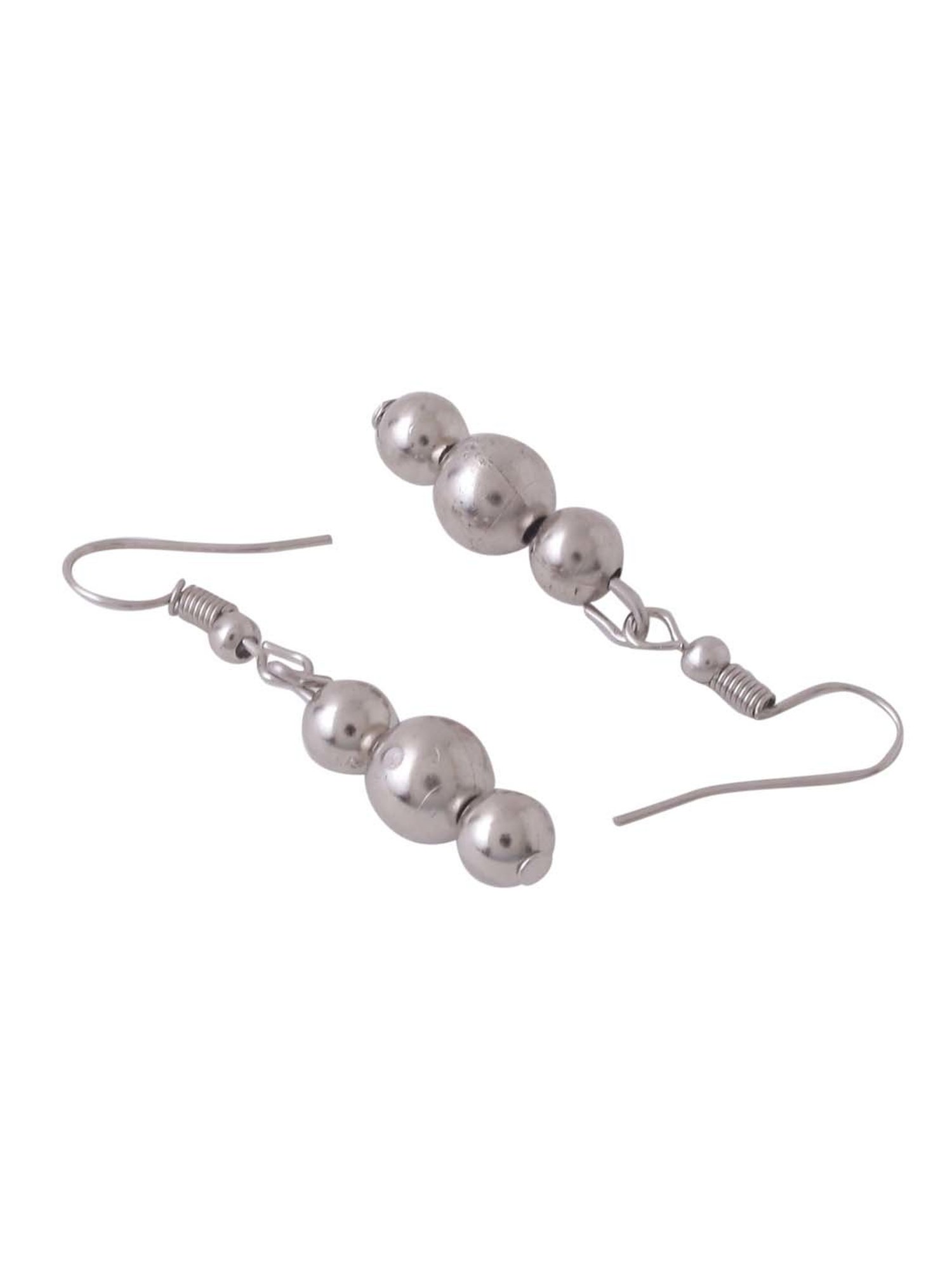 NVR Silver Toned Oxidized jewellery set for Women