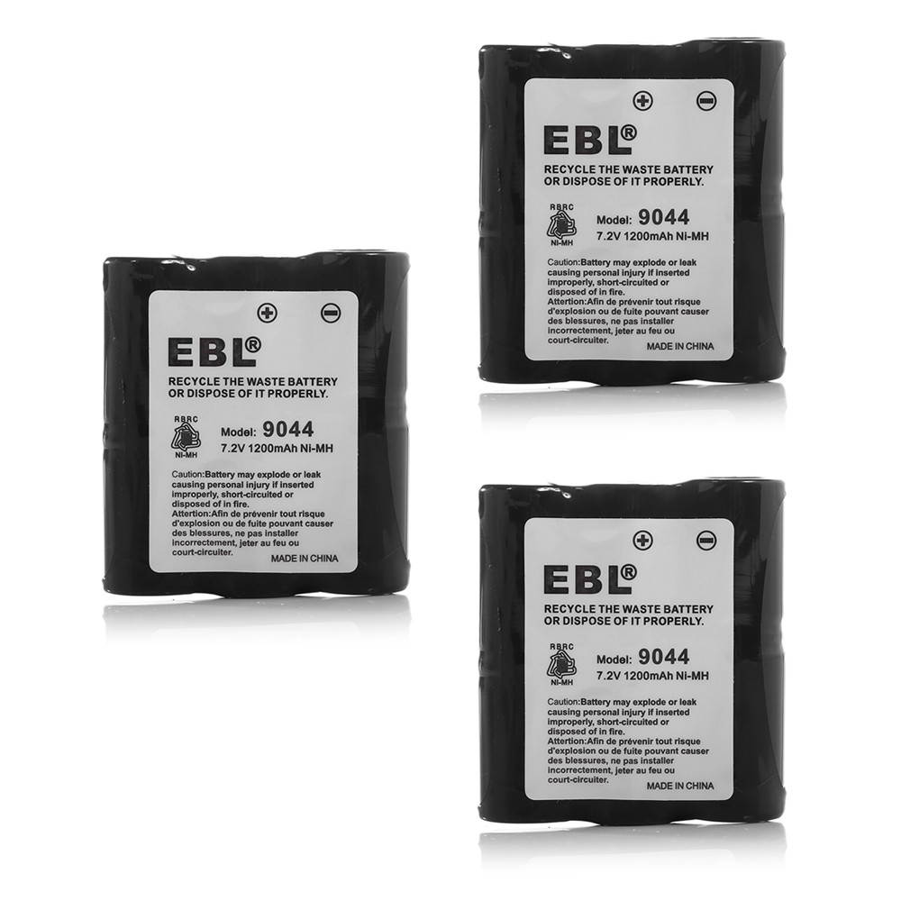 EBL 2 Pack 7.2V 1200mAh Motorola HNN9044 HNN9044A HNN9056 P50 P60 Two-Way Radio Batteries Replacement Battery