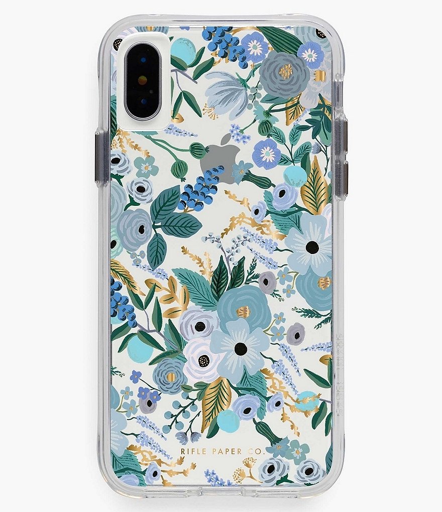 Rifle Paper Co. Clear Garden Party Blue iPhone Case