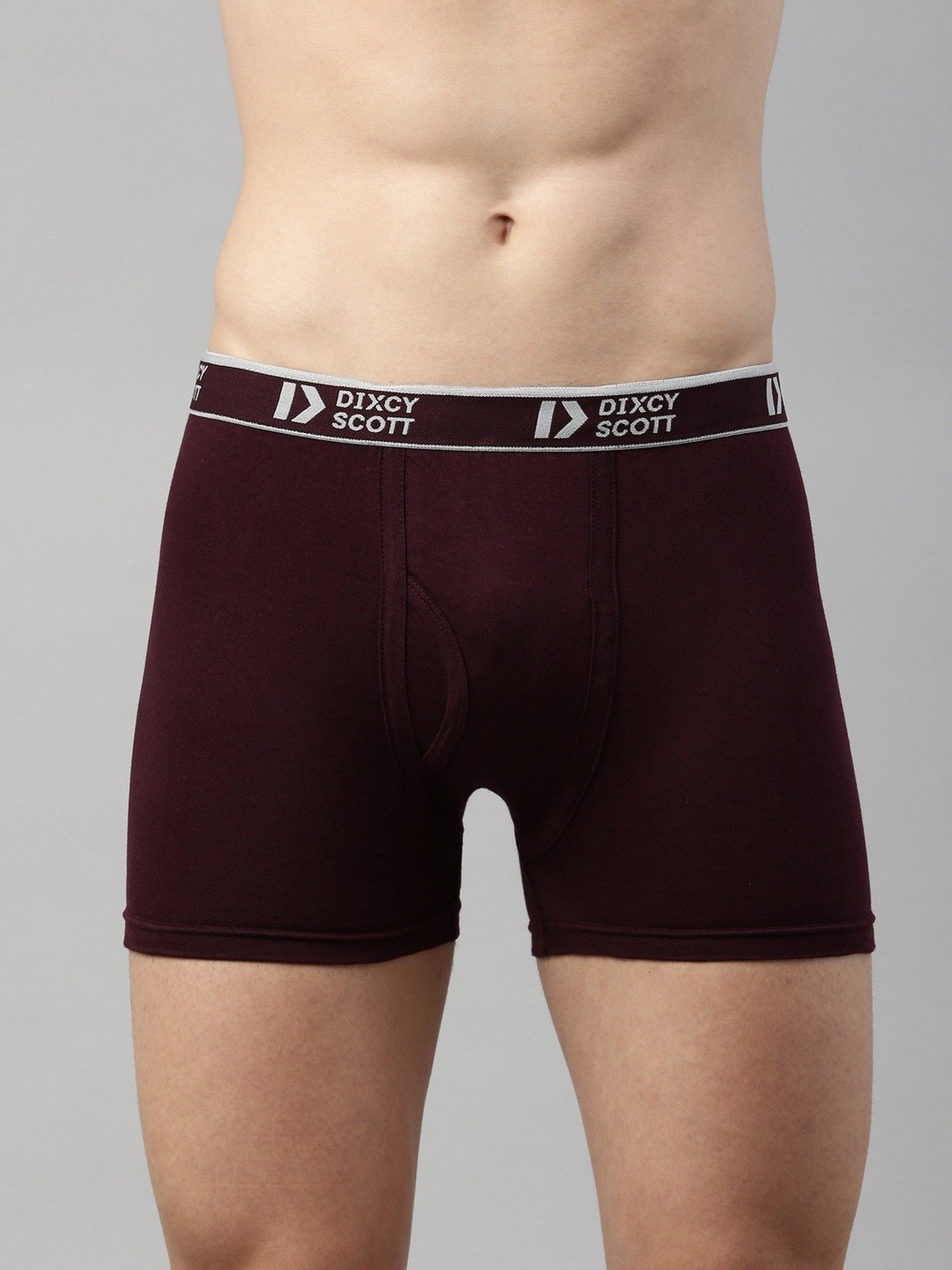 Dixcy Scott Originals Wine Cotton Regular Fit Trunks