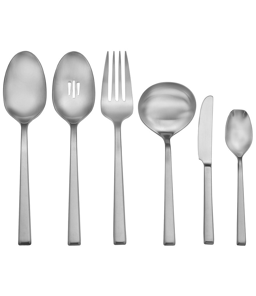 Lenox Sculpt Modern 65-Piece Stainless Steel Flatware Set