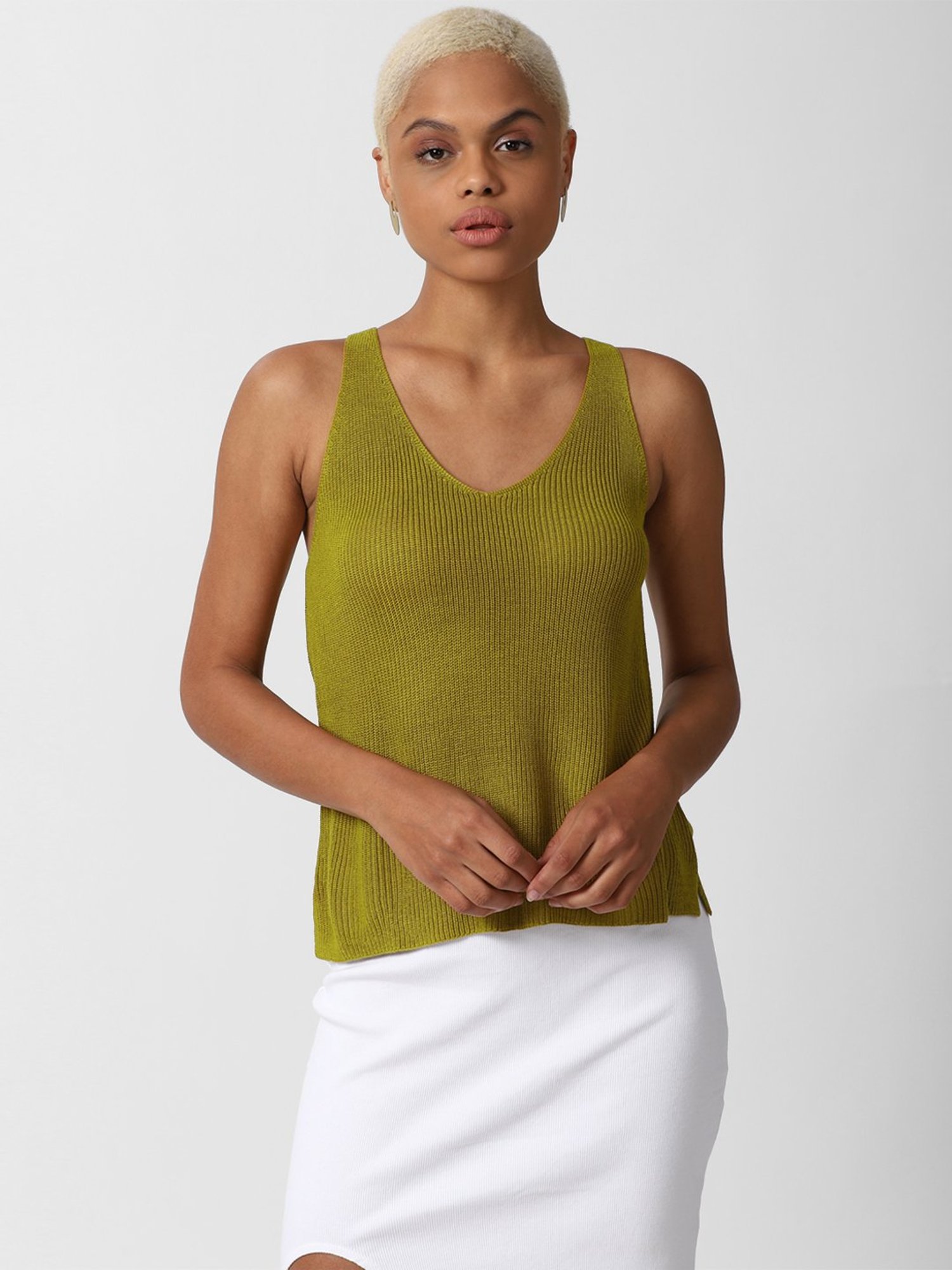 Forever 21 Green Self Design Sweater