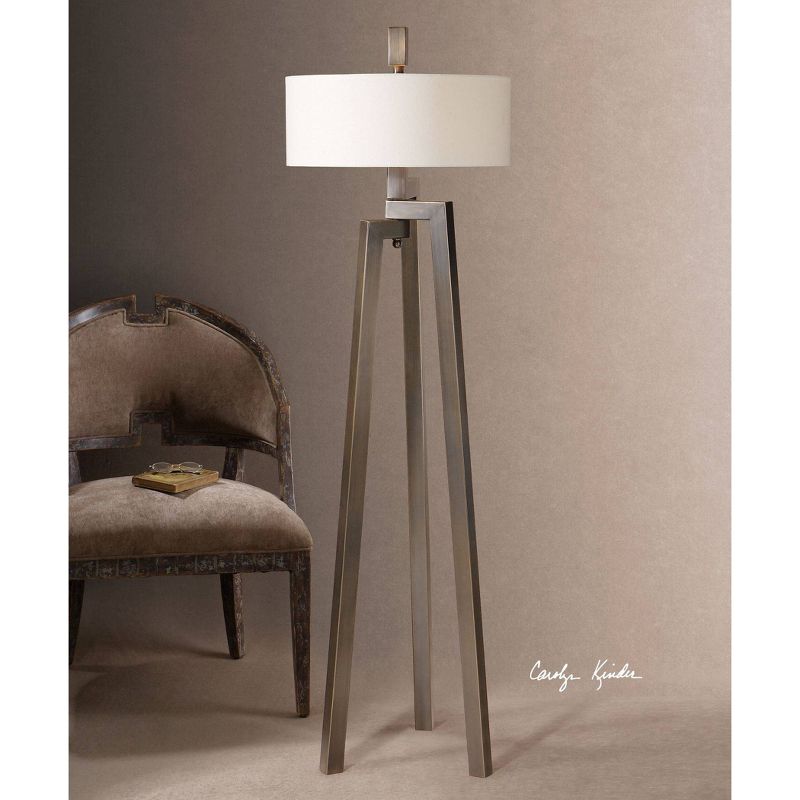Uttermost Mondovi Modern Floor Lamp - Bronze