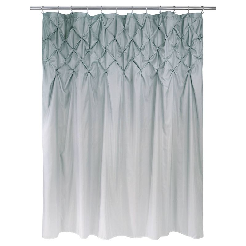 Ombre Pintuck Shower Curtain Gray - Allure Home Creations